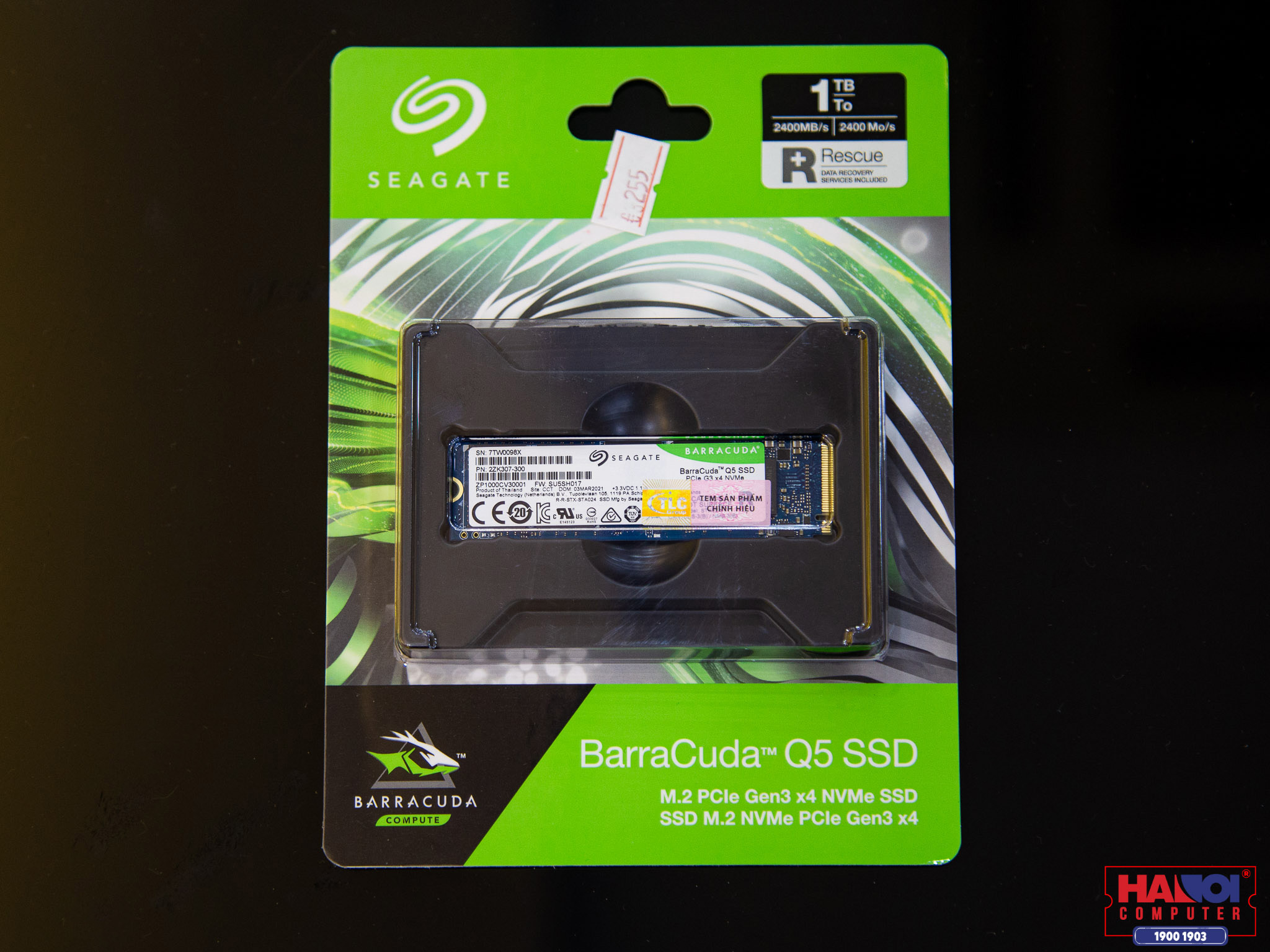 Ổ cứng SSD Seagate BarraCuda Q5 1TB  M.2 2280 PCIe NVMe 3x4 